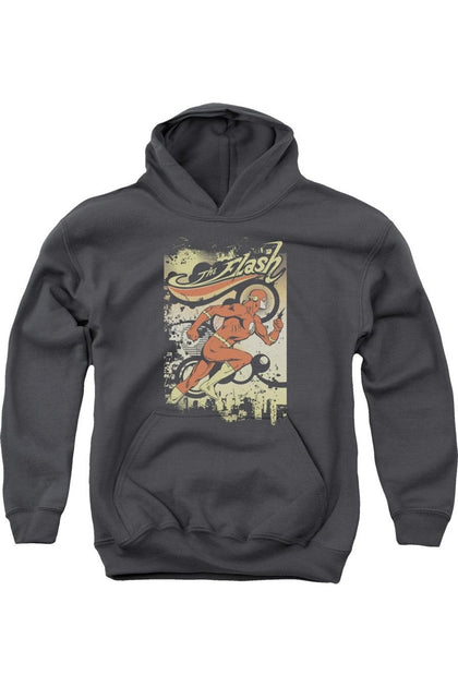Gildan DC Comics Flash Youth Hoodie Grey Medium 2