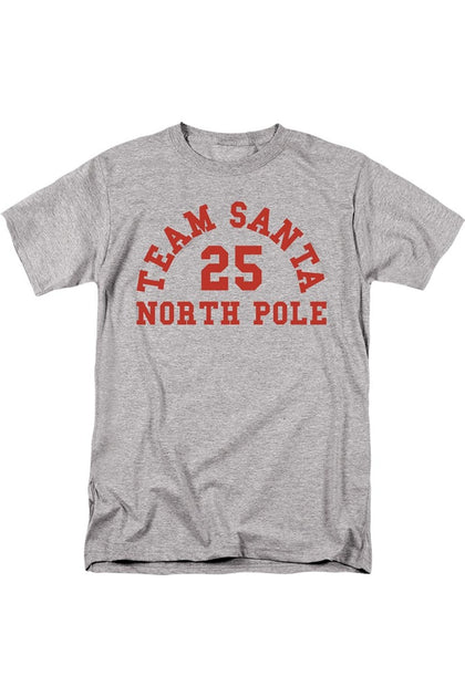 Gildan Christmas Team Santa T-Shirt Grey 4XLarge 2