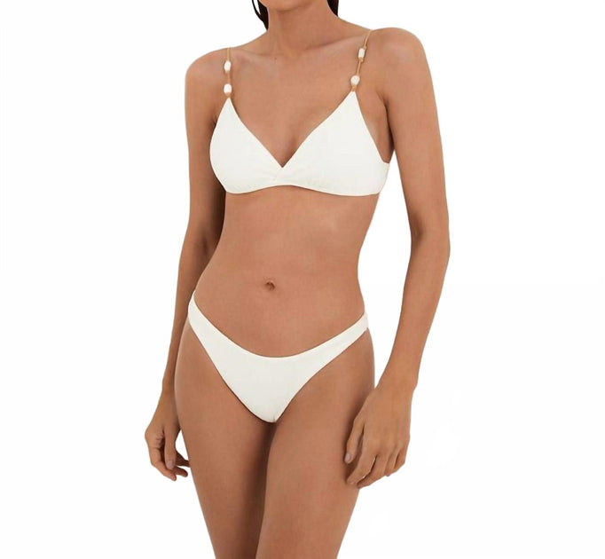 ViX Firenze Basic Full Bas de Bikini Blanc Large 2