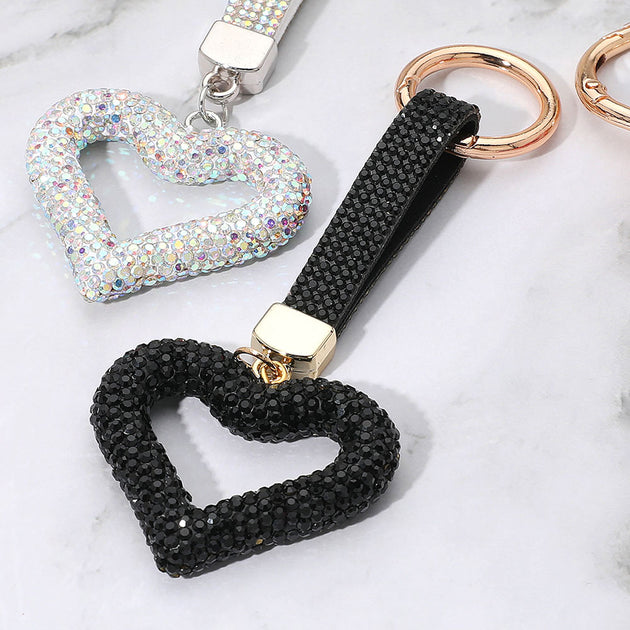 FASHNZFAB Heart Keychain Red One Size 4