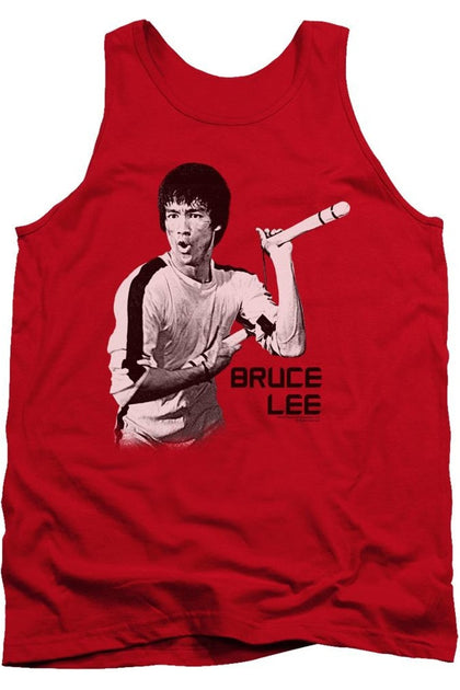 Gildan Bruce Lee Nunchucks Tank Red Medium 2