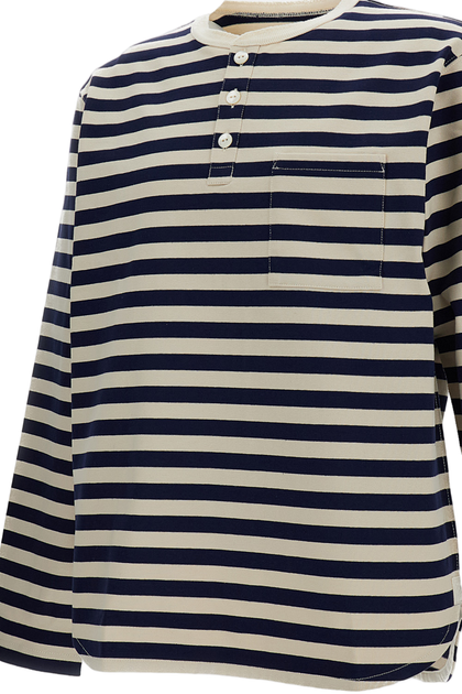 Junya Watanabe Long Sleeve T-Shirt Striped White Large 4