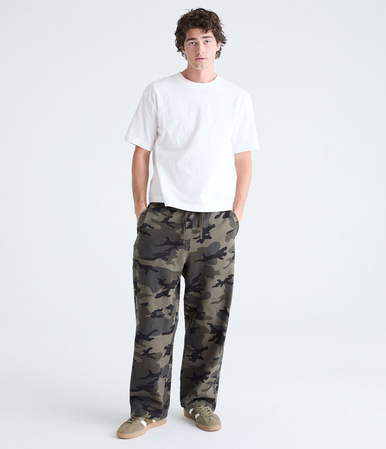 Aeropostale Cloud Soft Camo Baggy Sweatpants Green XSmall 3