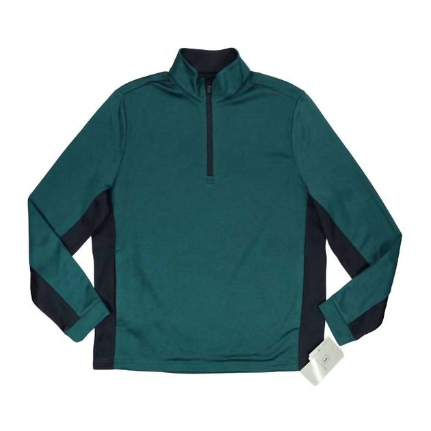 PGA Tour Thermal Stretch 1/4 Zip Pullover Green XL 2