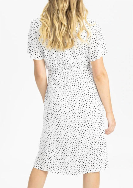 polka dot nursing dress