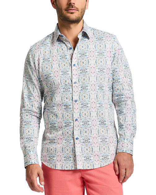 Robert Graham Gomera Woven Shirt White Large 2