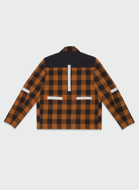 Craig Green Check Jacket Dark Orange/Navy Blue Small 3