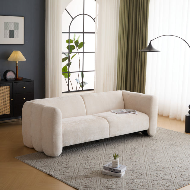 Streamdale 83 Wave Sofa Beige 2
