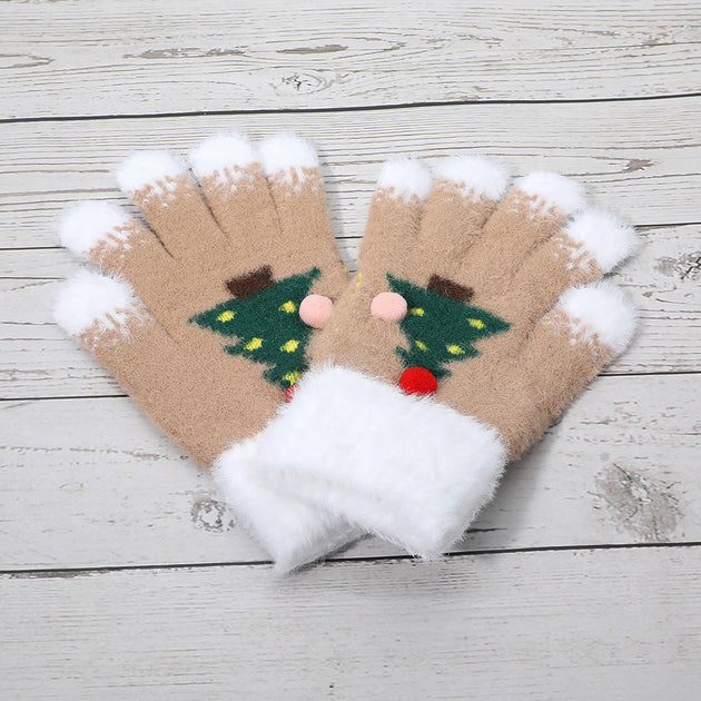 FASHNZFAB Winter Gloves Beige One Size 4