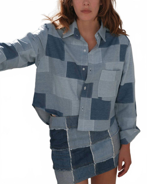 CISSA Denim Belle Button Down Shirt Blau XSmall 3