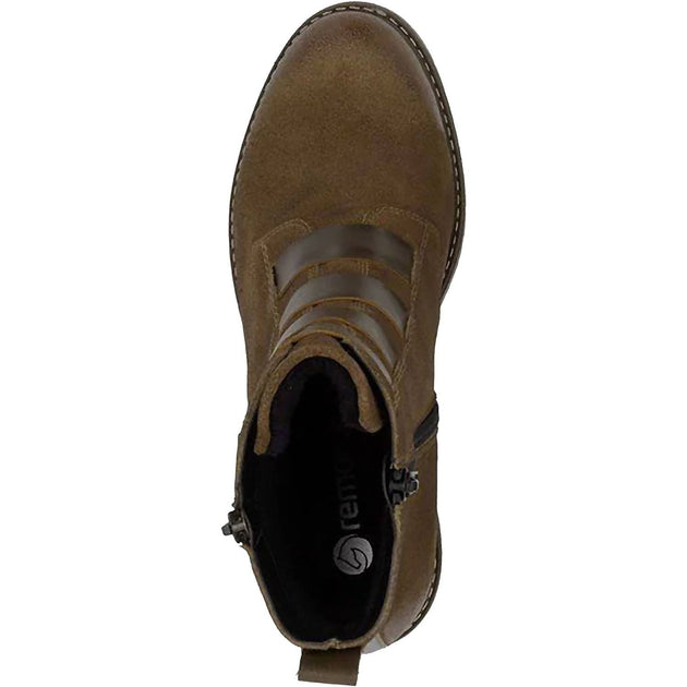Remonte Women's Zip Up Leather Boots Brown 39 4