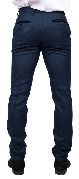 Paul Andrew Arthur Birdseye Trousers Blue 38 4