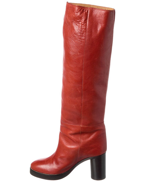 Isabel Marant Lelia Over-The-Knee Boot Red 37 3
