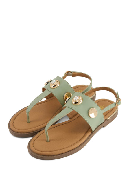Andrea Women's Flat Sandals Green US 7 4