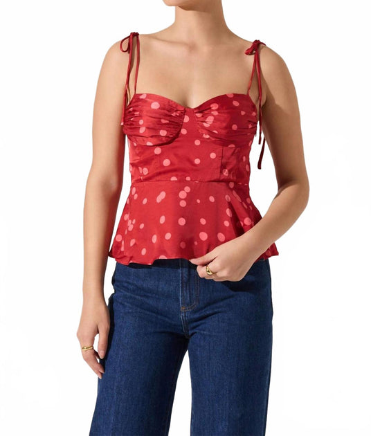 ASTR Selina Top Red Large 2