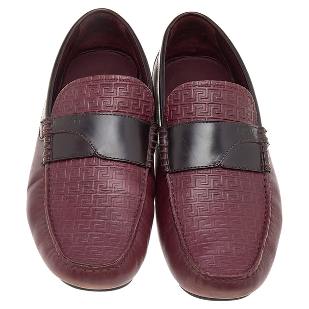 Versace Slip-On Loafers Burgundy EU 43 4