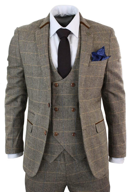 Oliver Tweed Blake 3 Piece Suit Brown US 50 Regular 2
