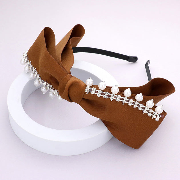 FASHNZFAB Bow Headband White 4