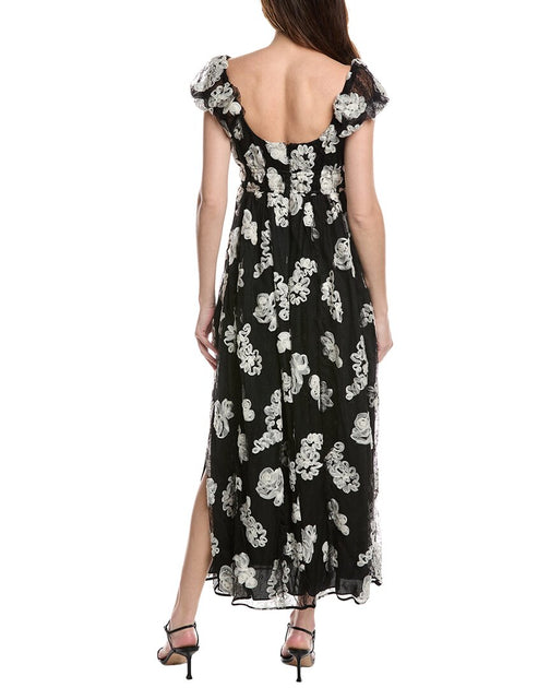 Rebecca Taylor Ribbon Lace Seiden-Maxikleid 3