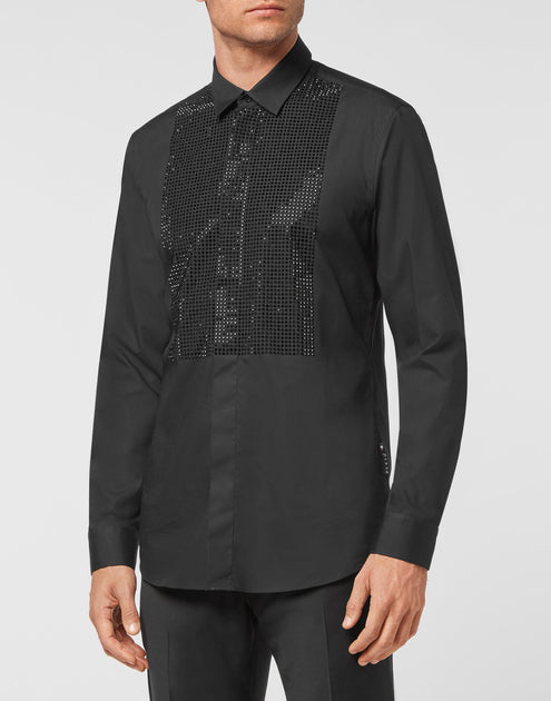 Philipp Plein Playboy Cut Sartorial Shirt Black Small 4