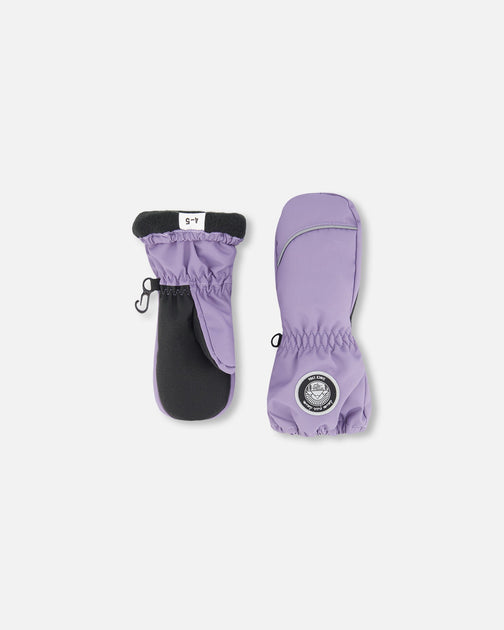 Deux par Deux Play Winter Mittens Purple Gray US 8 2