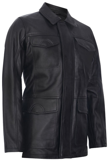 Infinity Porto Mens Safari Jacket Black Large 4