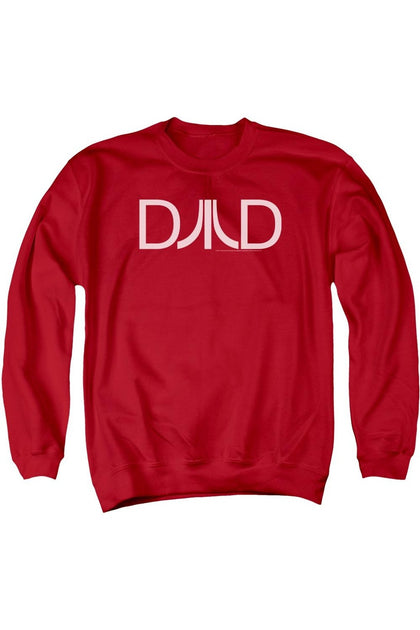 Gildan Atari Dad Adult Crewneck Sweatshirt Red Small 2