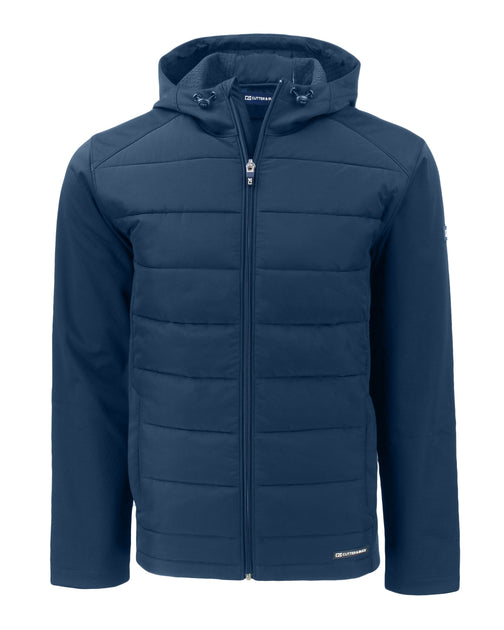 Cutter & Buck Evoke Hybrid Softshell Hooded Jacket Blue Small 4