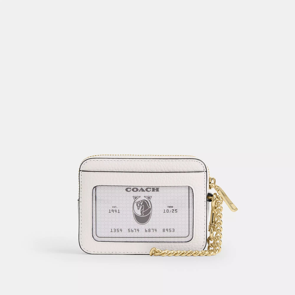 Coach Outlet Zip Card Case With Heart Rivets | ShopSimon