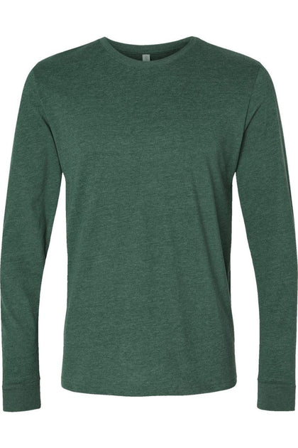 Next Level Sueded Long Sleeve T-Shirt Green XLarge 2