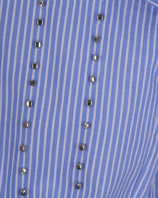 Pinko Carley Shirt Blue/White EU 42 4