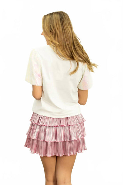 Gabriel + Simone Festive Forest On Princess Top Pink XL 3