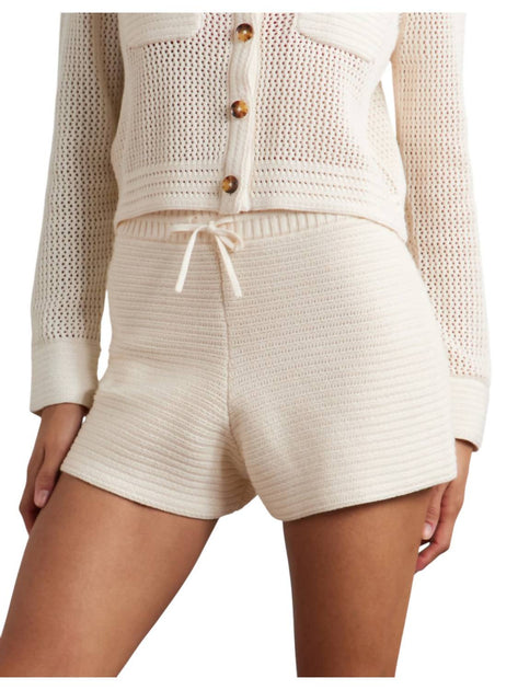 La Ligne NYC Crochet Jane Short Weiß Small 2