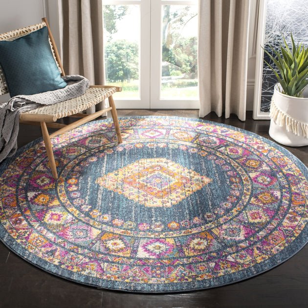 Safavieh MAD133 Area Rug Blue/Fuchsia 4