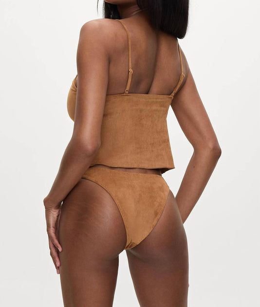 Frankies Bikinis Dove Bikini Bottom Brown Small 3