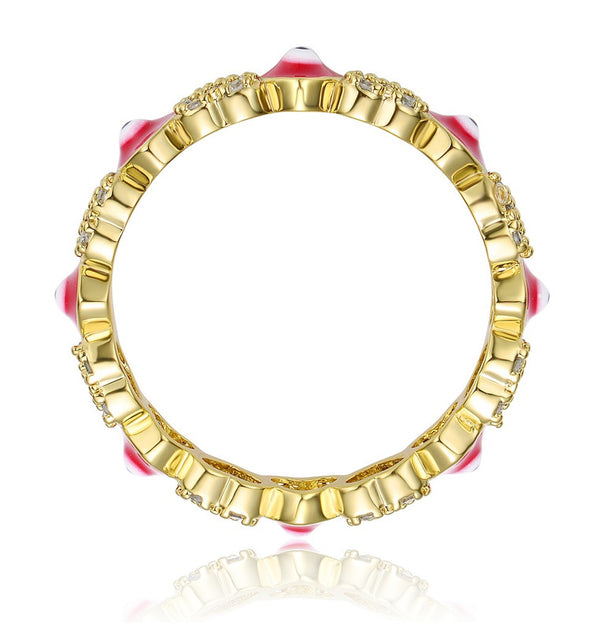 GigiGirl Kids/Teens Stacking Ring Red US 6 3