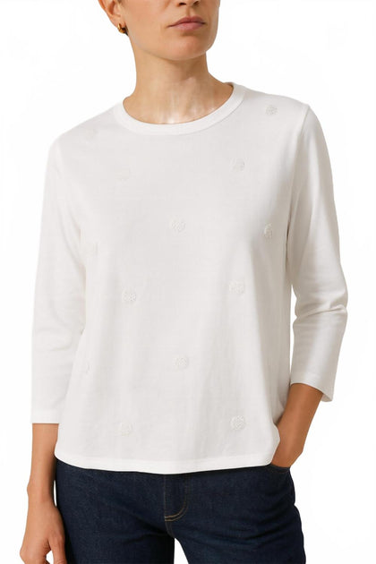 E.L.I. Zara Tunic Blouse White Small 3