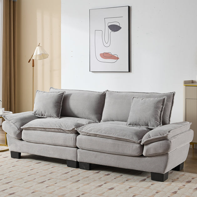 Streamdale Furniture Corduroy Sofa Sleeper 2