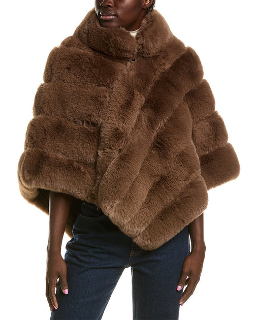 La Fiorentina Poncho Brown One Size 2