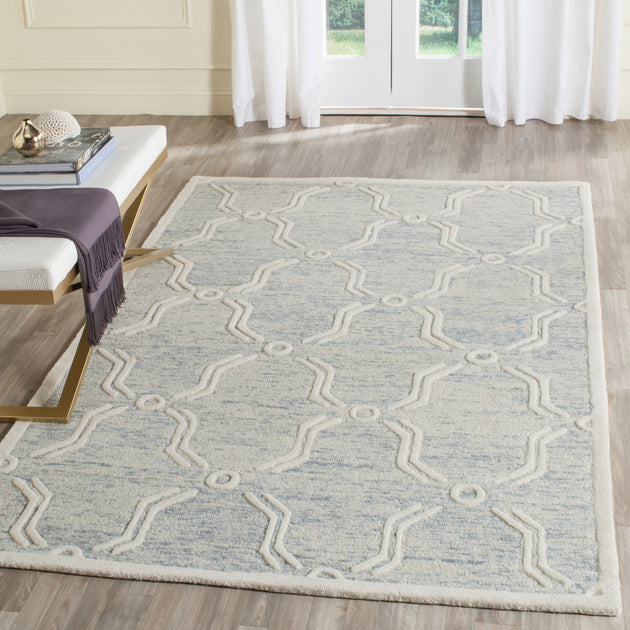 Safavieh Cambridge Area Rug Light Blue/Ivory 2