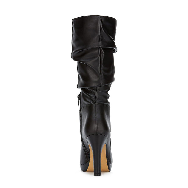 Andrea High Heel Tall Slouch Boots Black US 5 4