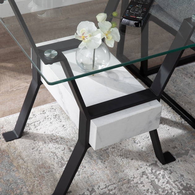 Table d'appoint en verre SEI Darvette 3