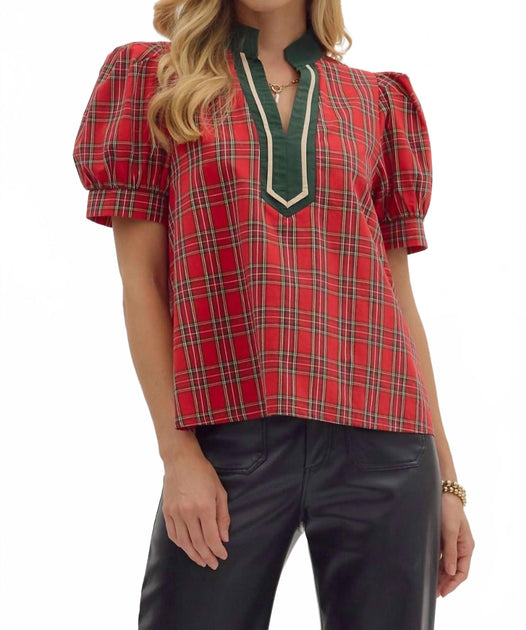 entro Yuletide Top Red XL 2