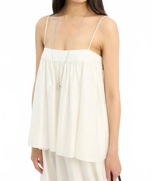 Rotate Striped Slip Top White EU 36 2