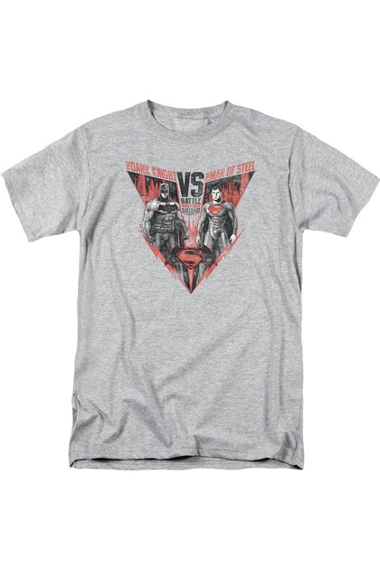 Gildan Batman V Superman Short Sleeve T-Shirt Grey 5XLarge 2