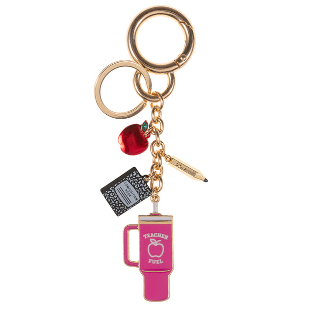 FASHNZFAB Teacher Fuel Enamel Keychain Pink 3