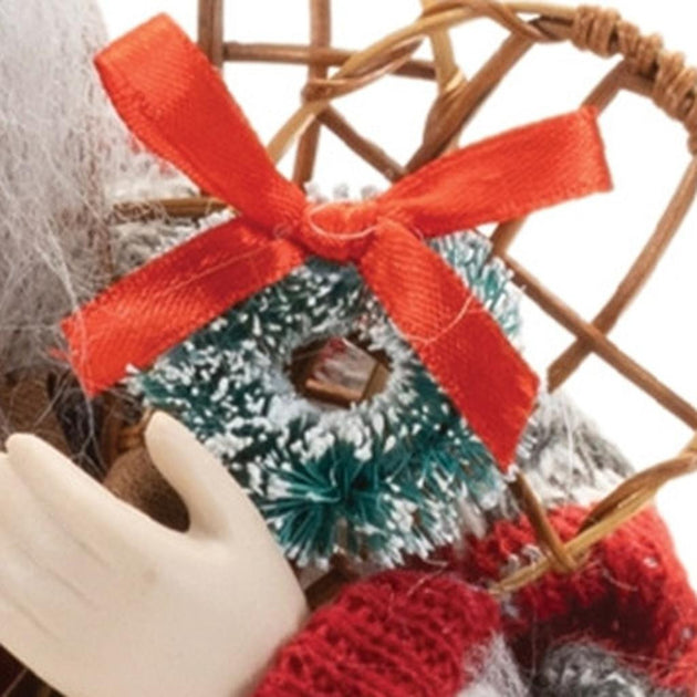 Hivvago Christmas Santa Figurine Red/White/Black 33 cm 4