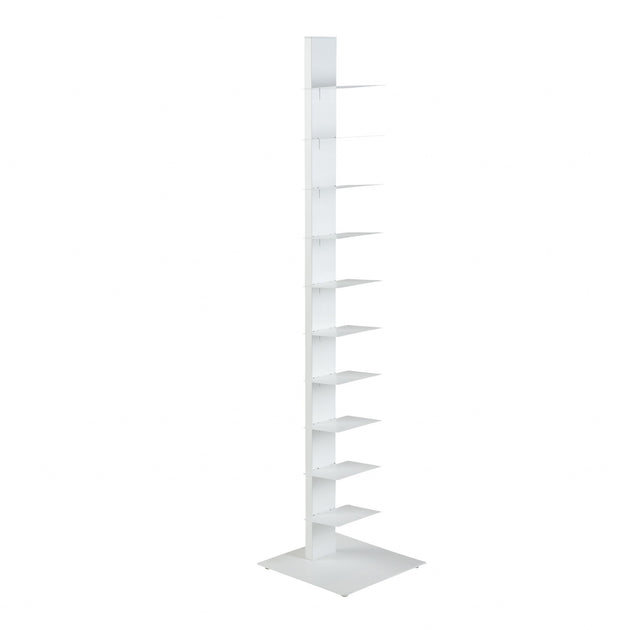 Hivvago Tower Bookcase Dark Gray 152x35x35cm 4
