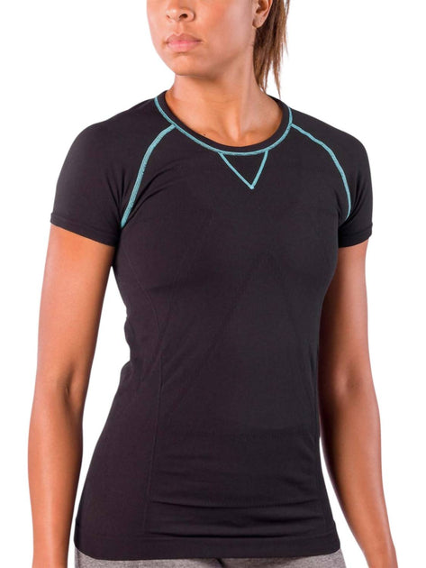 Zensah Run Seamless Short Sleeve Top Black Small 3