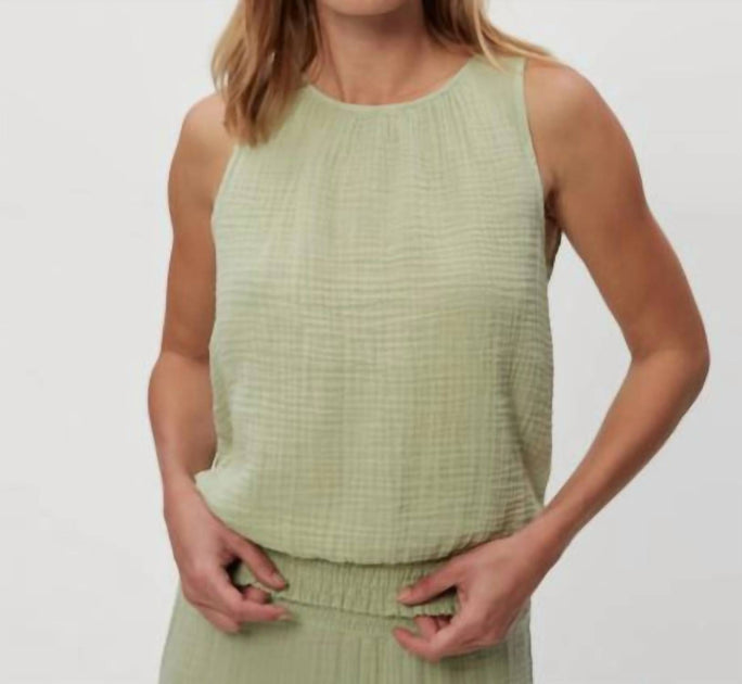 Michael Stars Janelle Tank Top Green Small 2